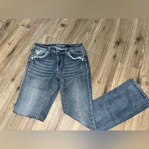 Grace in LA Women's Blue Boot Cut Jeans